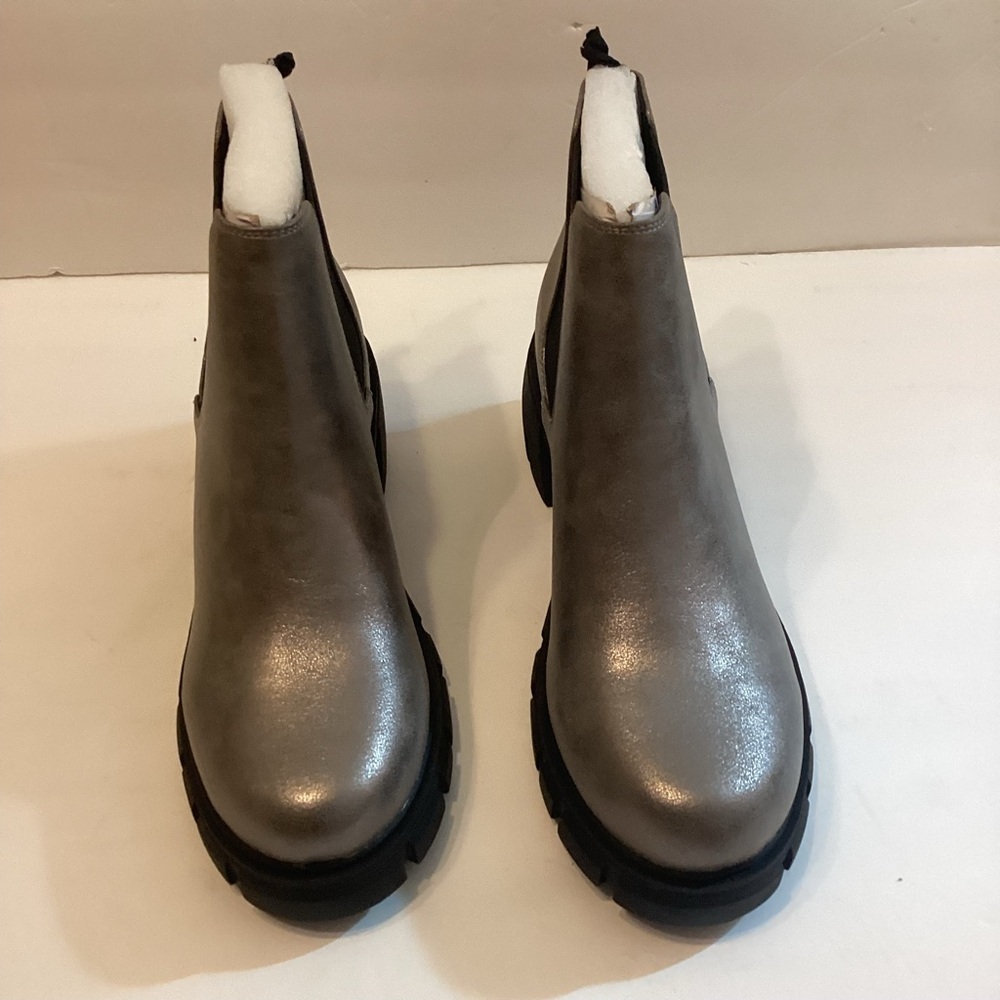 Women’s Top Lug Mud Heels Chelsea Fashion Chunky Ankle Boots Size 11